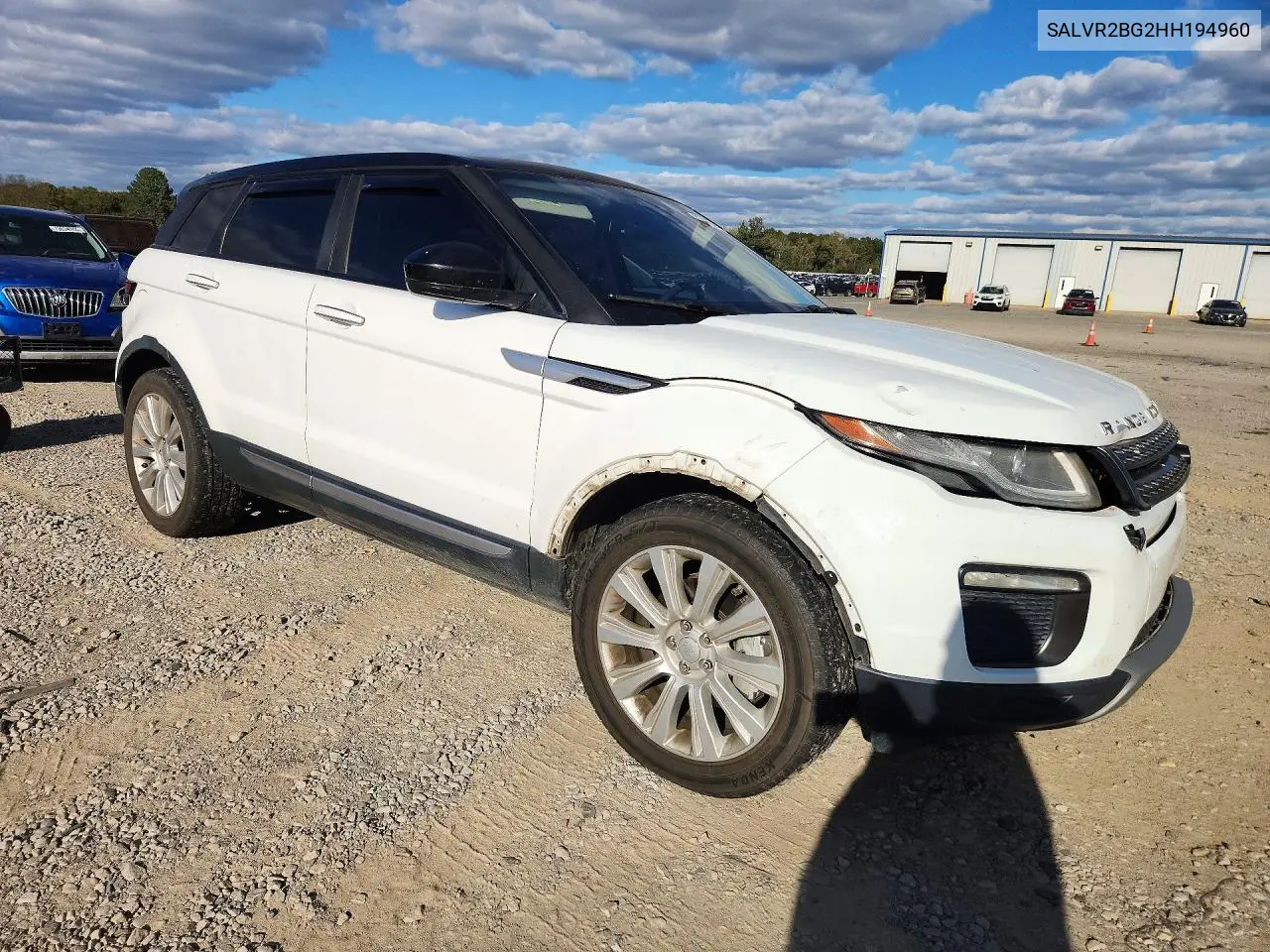 2017 LAND ROVER RANGE ROVER EVOQUE VIN SALVR2BG2HH194960 — фото 4