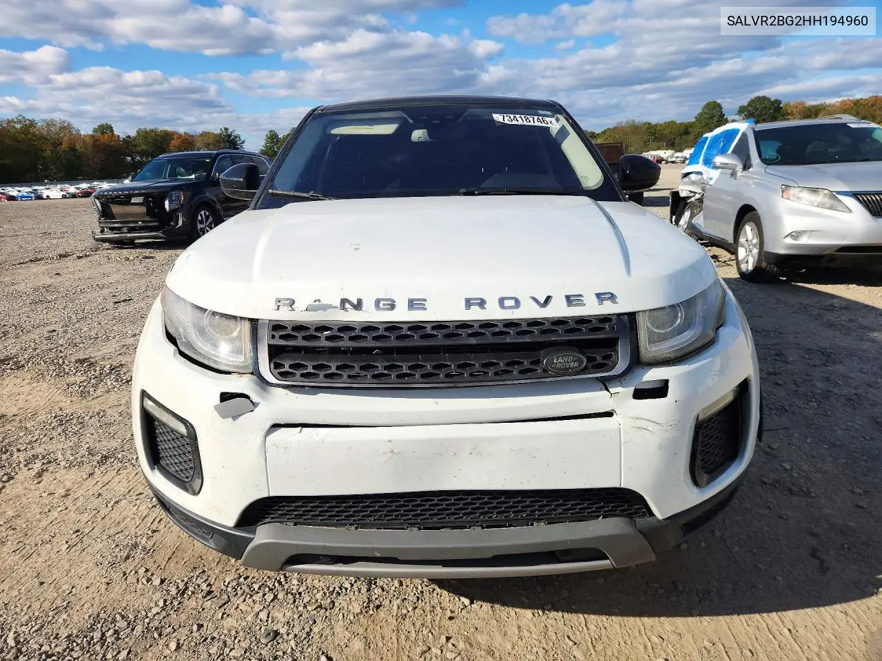2017 LAND ROVER RANGE ROVER EVOQUE VIN SALVR2BG2HH194960 — фото 5
