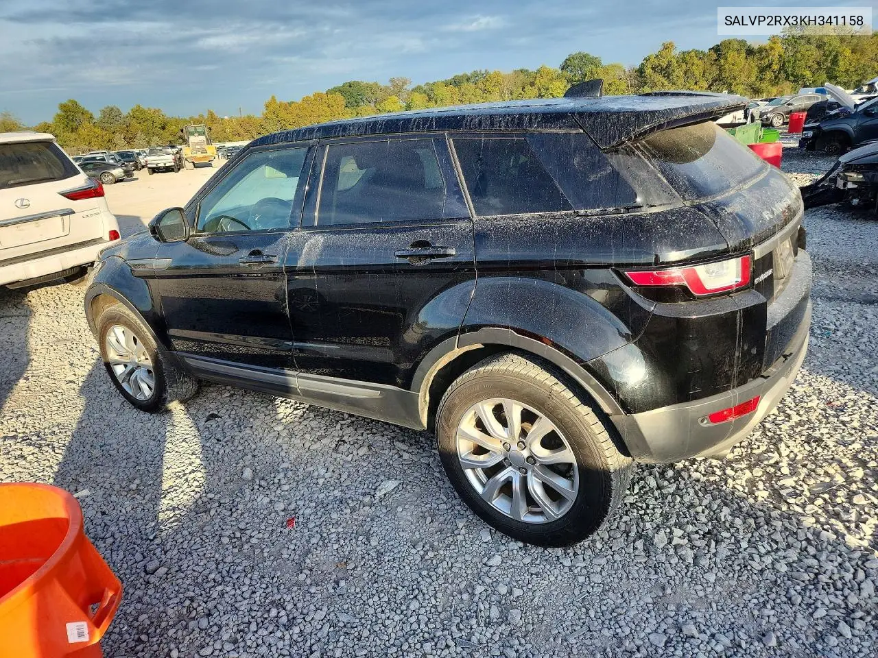 2019 LAND ROVER RANGE ROVER EVOQUE VIN SALVP2RX3KH341158 — фото 2