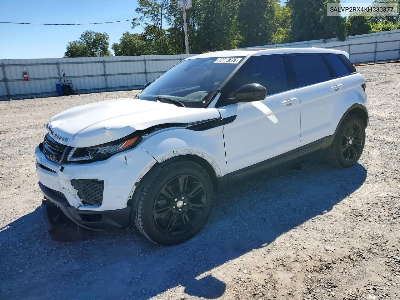 LAND ROVER RANGE ROVER EVOQUE 2019, VIN SALVP2RX4KH330377