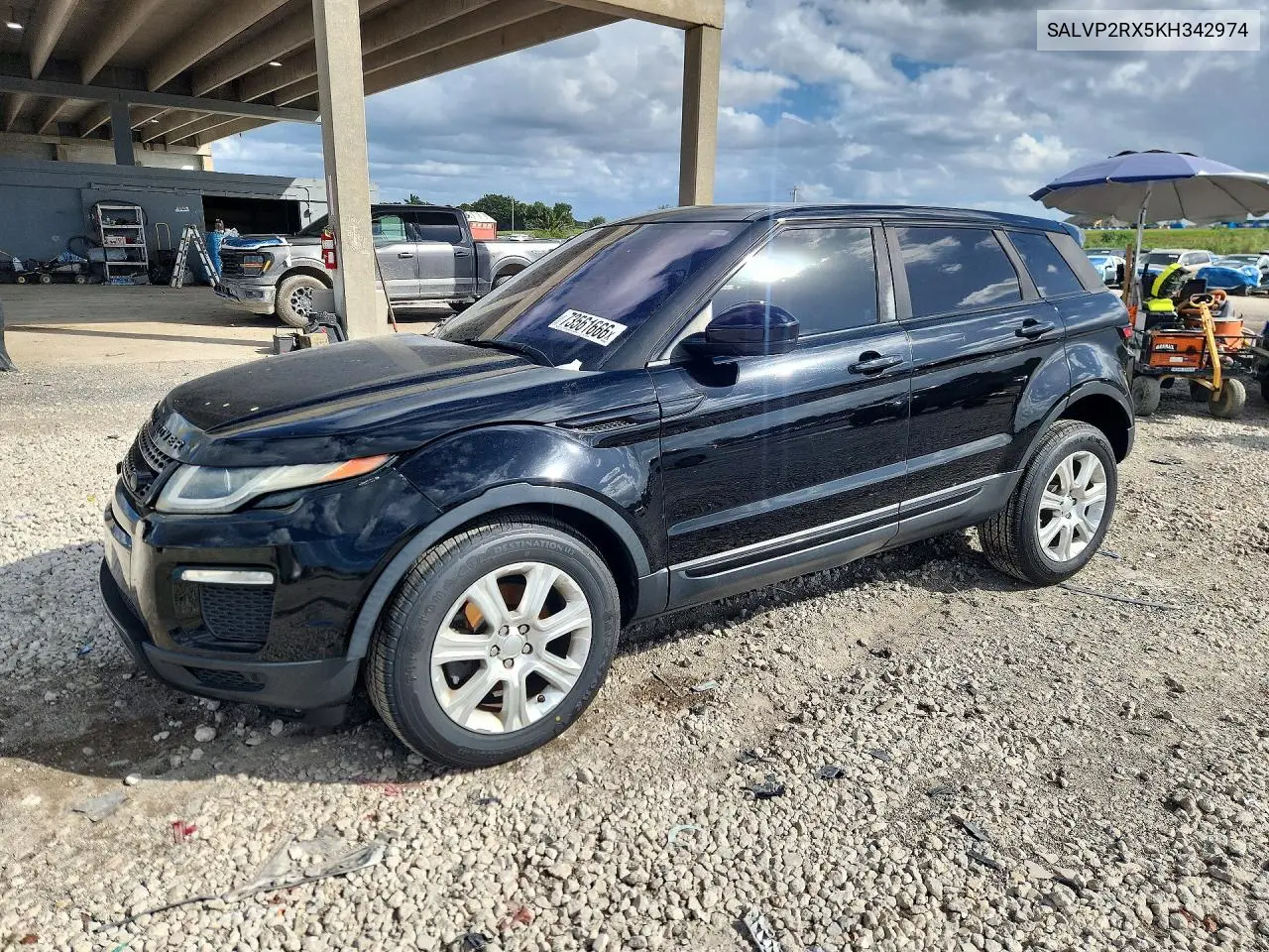 LAND ROVER RANGE ROVER EVOQUE 2019, VIN SALVP2RX5KH342974