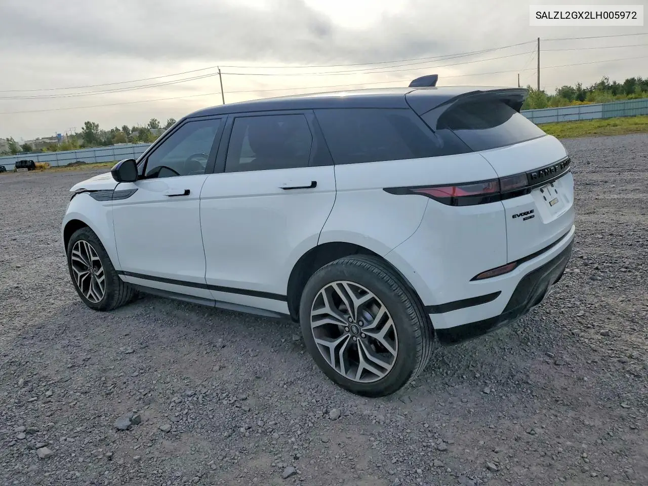 2020 LAND ROVER RANGE ROVER EVOQUE VIN SALZL2GX2LH005972 — фото 2