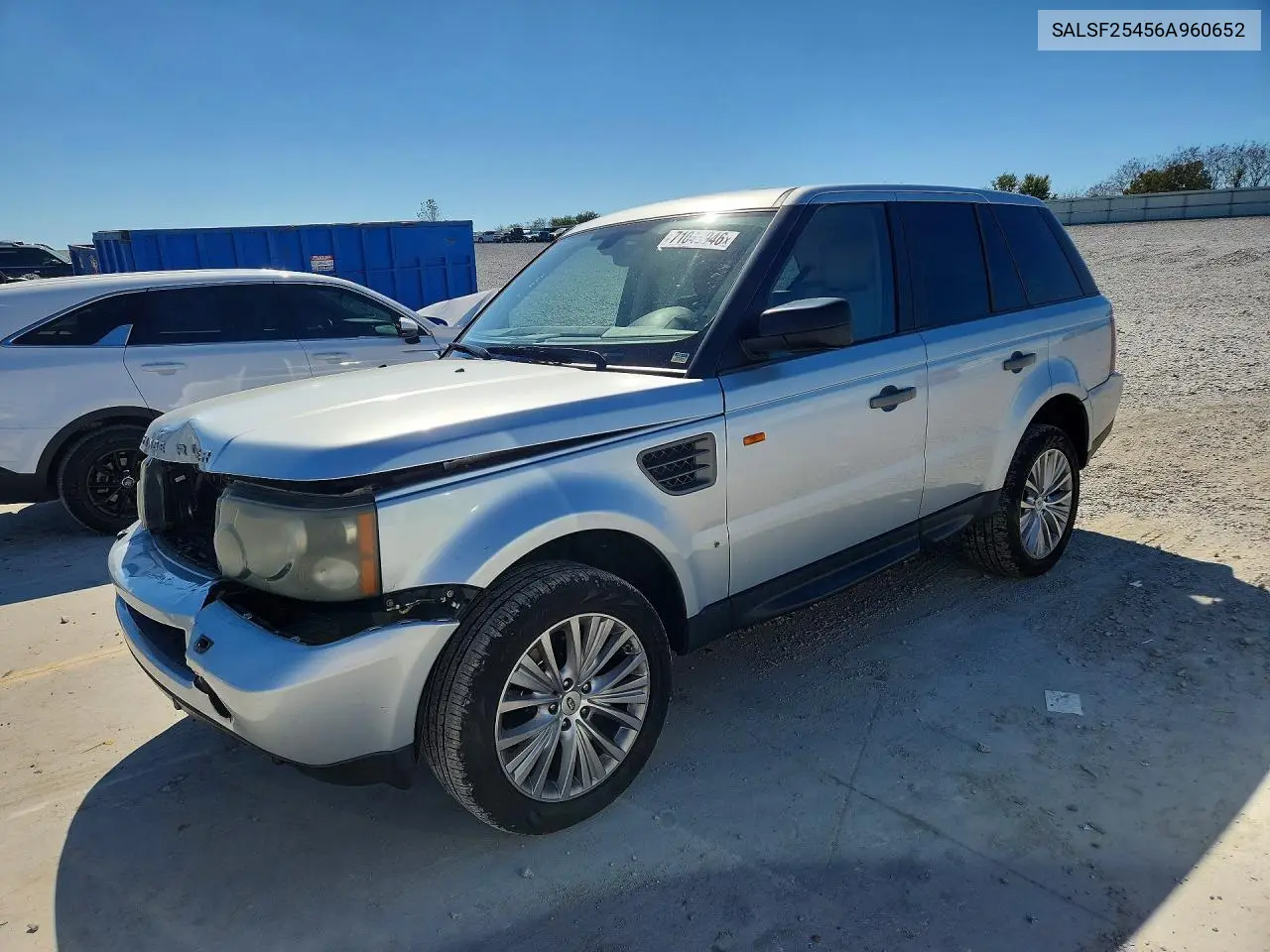 LAND ROVER RANGE ROVER SPORT 2006, VIN SALSF25456A960652
