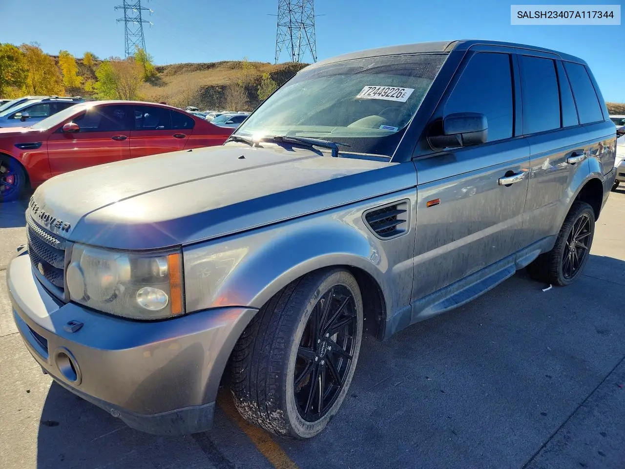 LAND ROVER RANGE ROVER SPORT 2007, VIN SALSH23407A117344