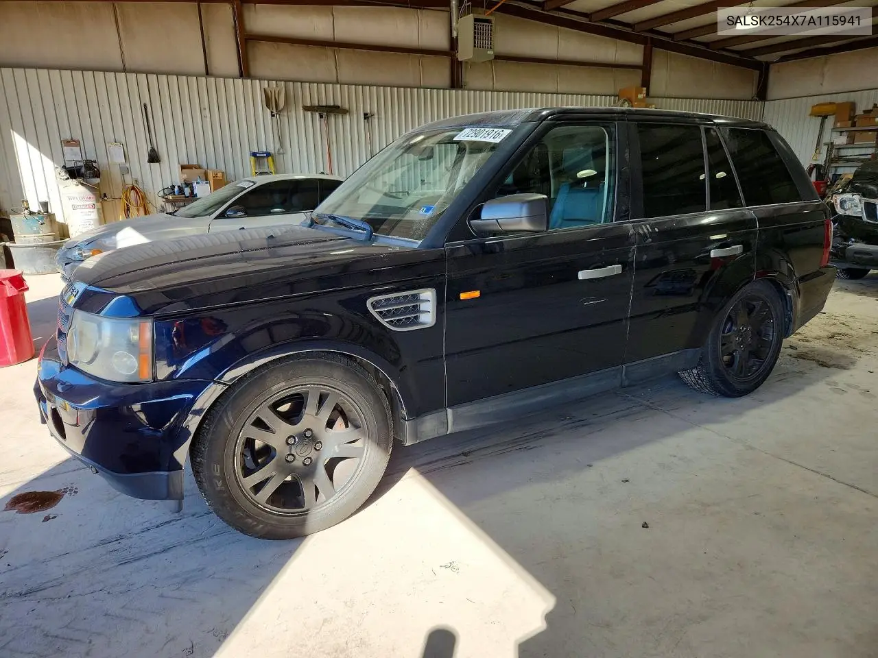 LAND ROVER RANGE ROVER SPORT 2007, VIN SALSK254X7A115941