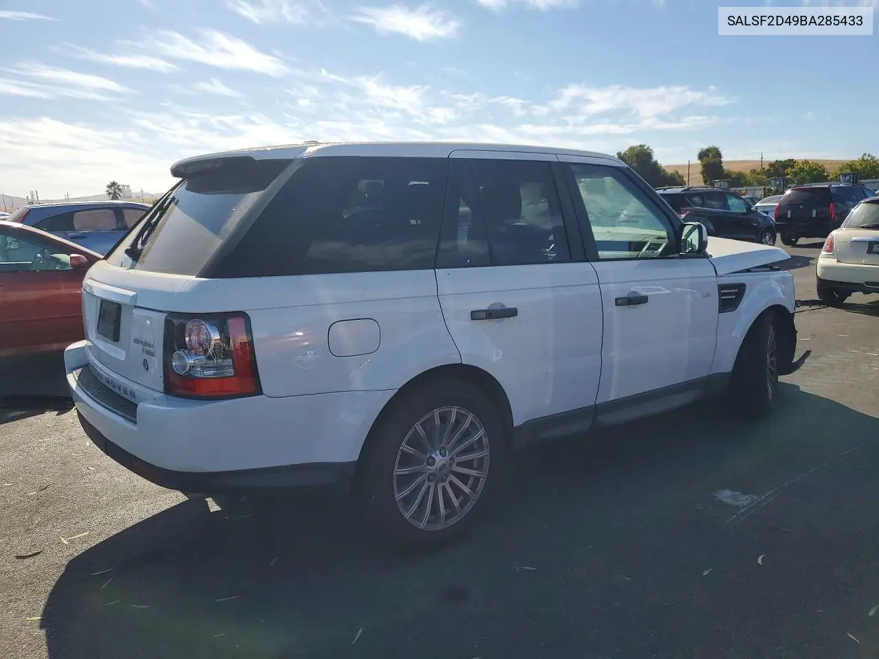 2011 LAND ROVER RANGE ROVER SPORT VIN SALSF2D49BA285433 — фото 3