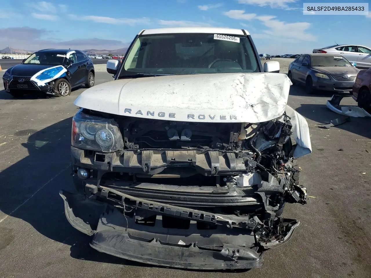 2011 LAND ROVER RANGE ROVER SPORT VIN SALSF2D49BA285433 — фото 5