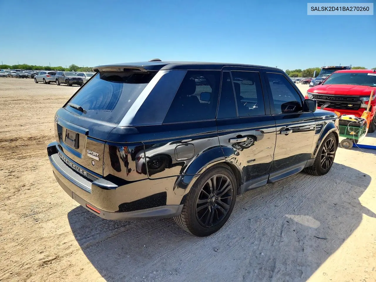 2011 LAND ROVER RANGE ROVER SPORT VIN SALSK2D41BA270260 — фото 3