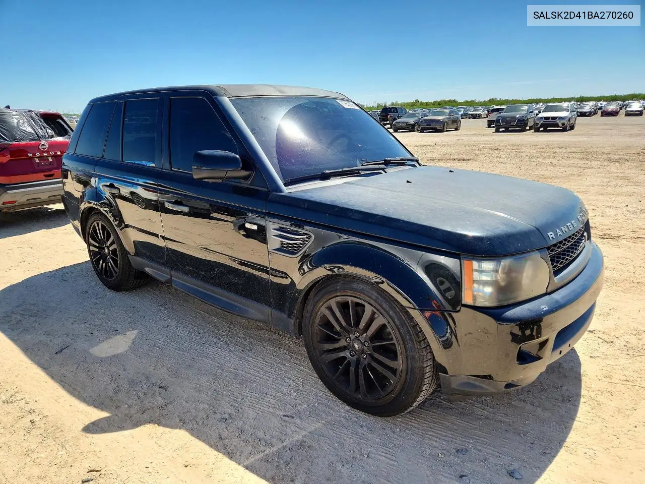 2011 LAND ROVER RANGE ROVER SPORT VIN SALSK2D41BA270260 — фото 4