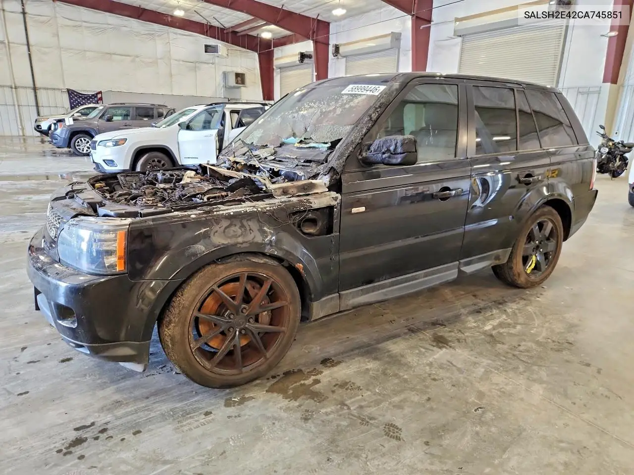 LAND ROVER RANGE ROVER SPORT 2012, VIN SALSH2E42CA745851