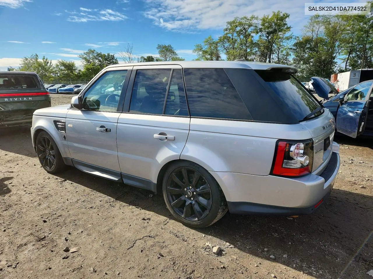 2013 LAND ROVER RANGE ROVER SPORT VIN SALSK2D41DA774522 — фото 2