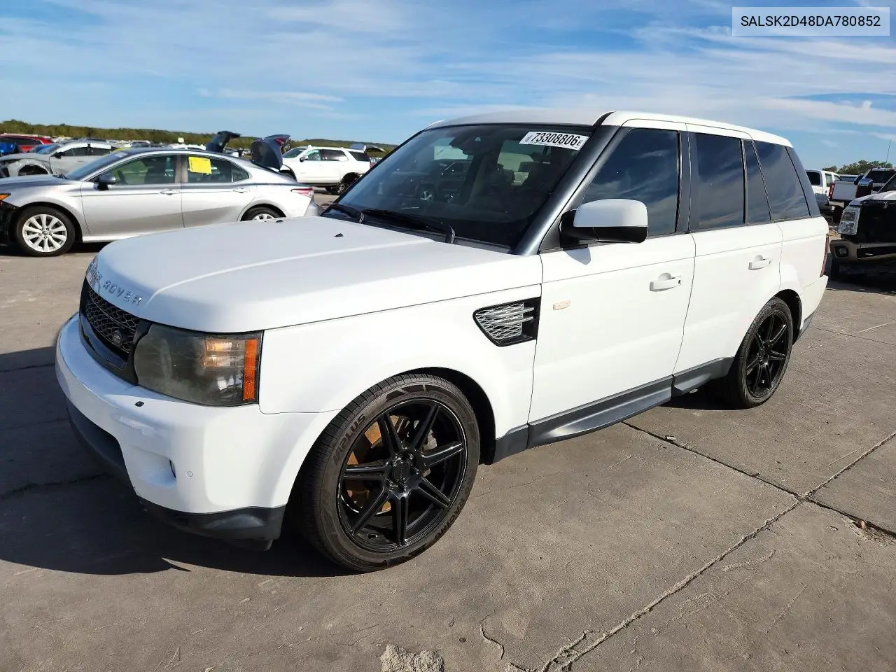 LAND ROVER RANGE ROVER SPORT 2013, VIN SALSK2D48DA780852