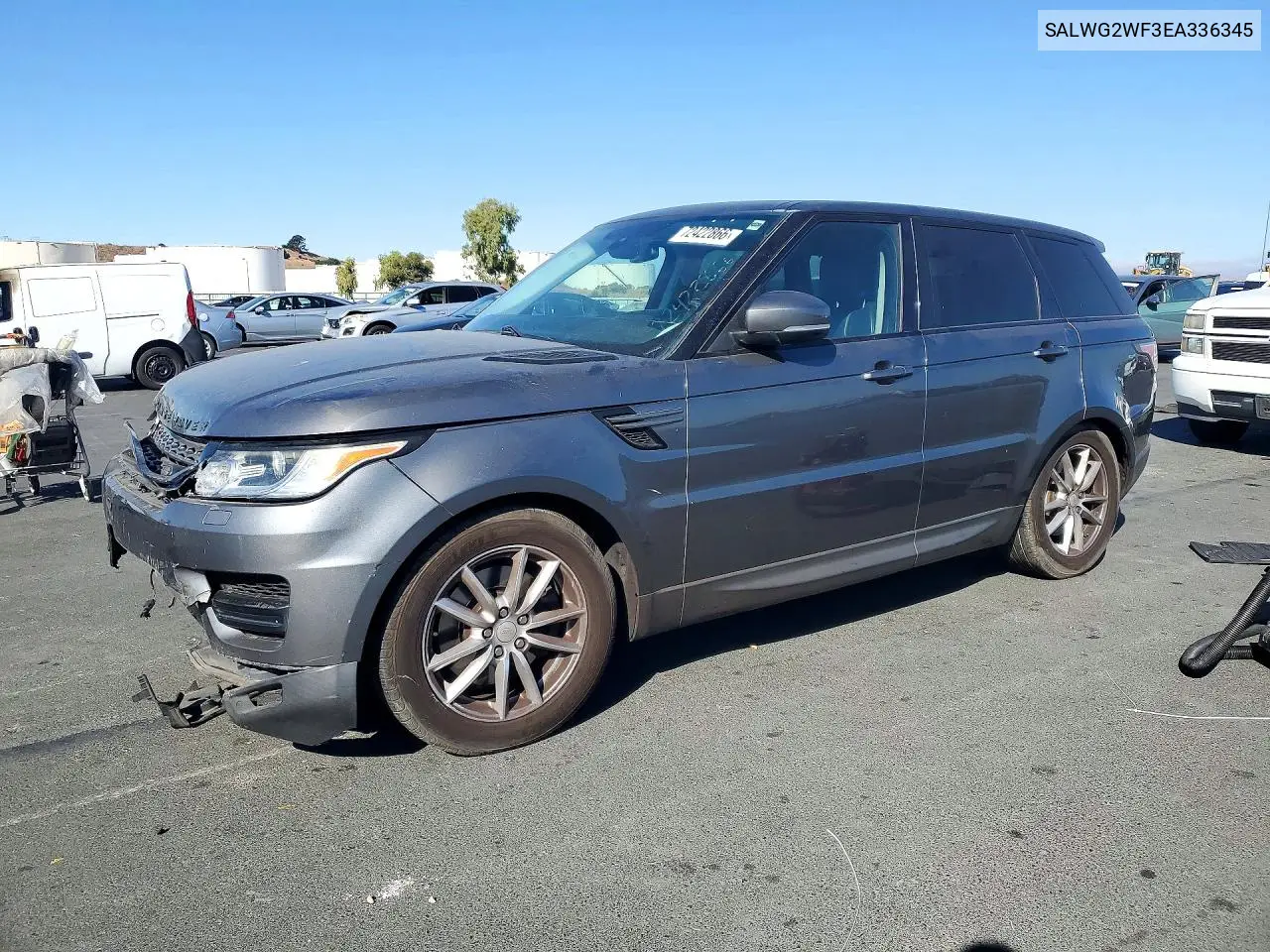 LAND ROVER RANGE ROVER SPORT 2014, VIN SALWG2WF3EA336345