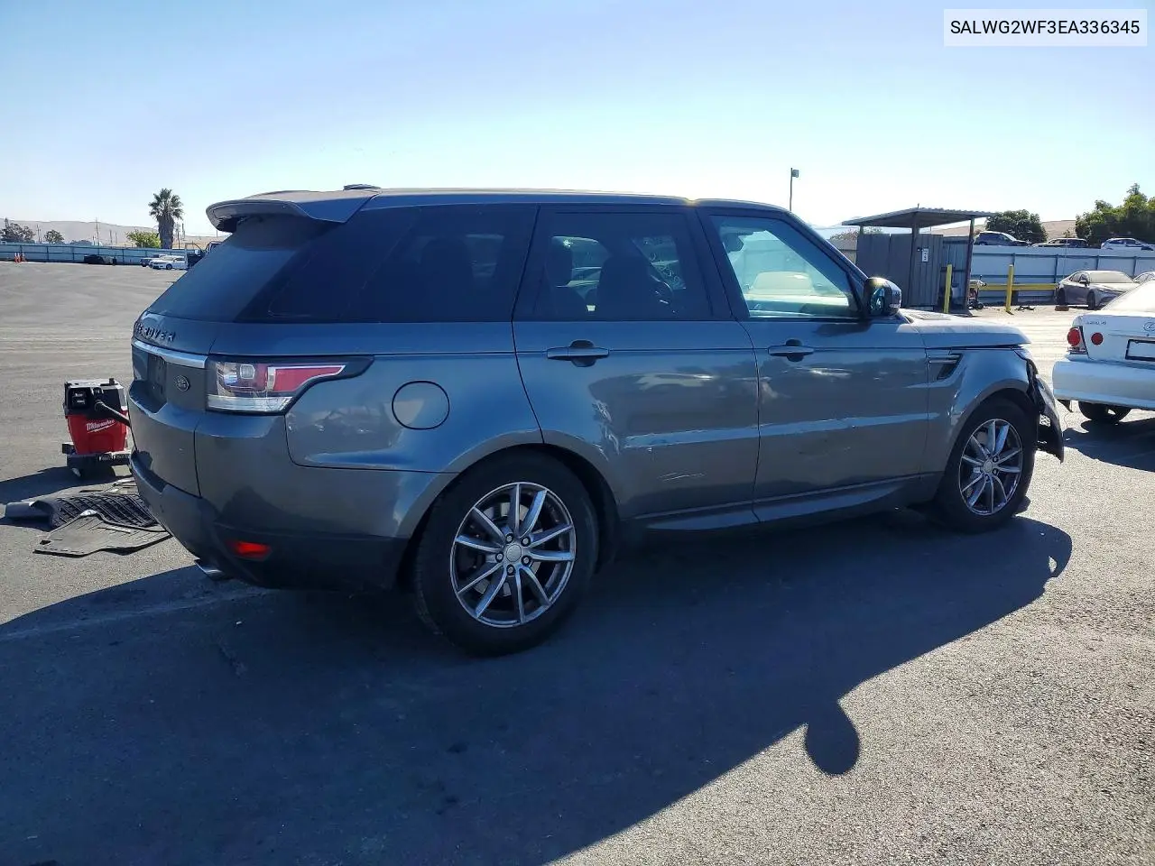 2014 LAND ROVER RANGE ROVER SPORT VIN SALWG2WF3EA336345 — фото 3
