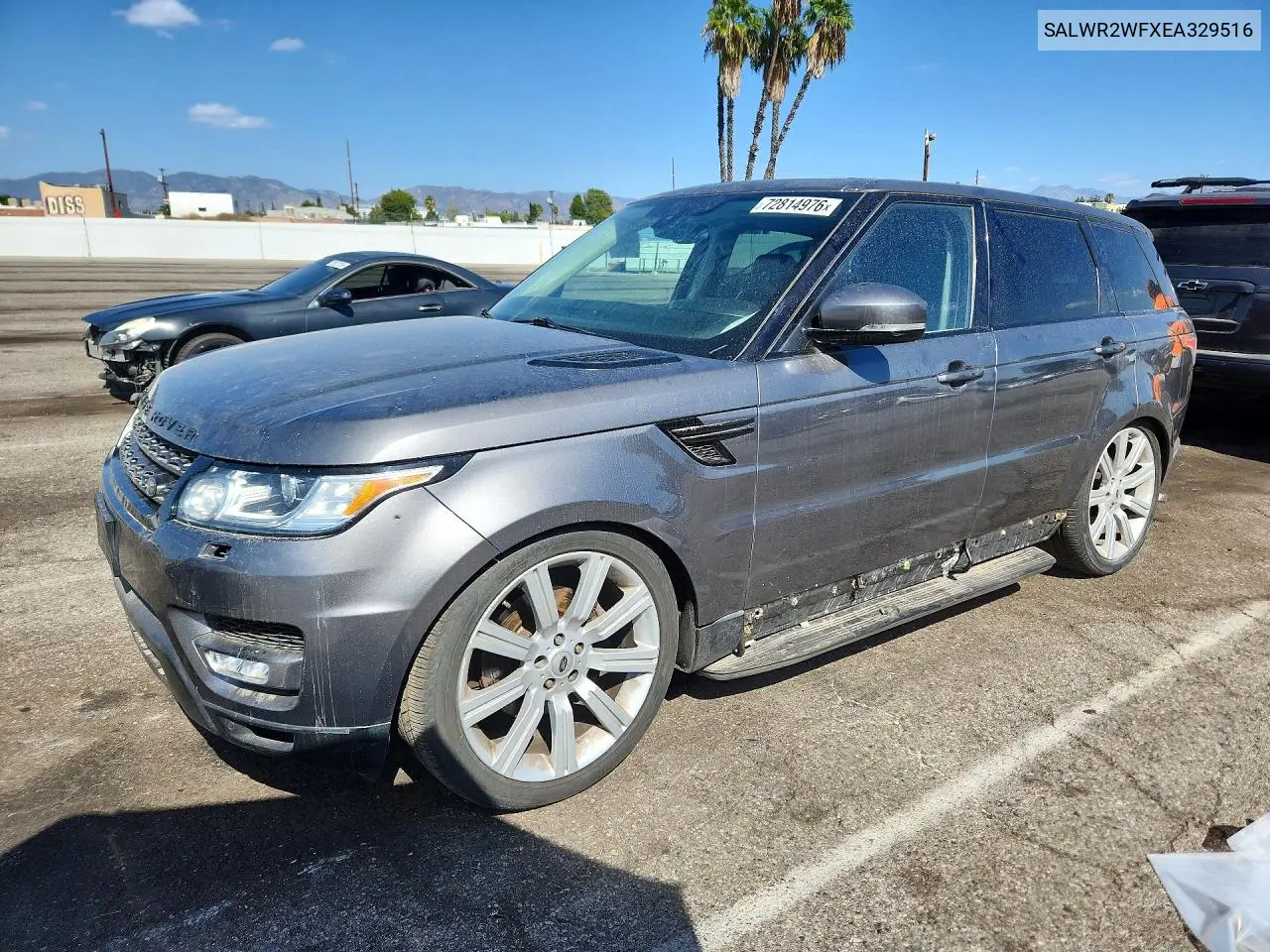 LAND ROVER RANGE ROVER SPORT 2014, VIN SALWR2WFXEA329516