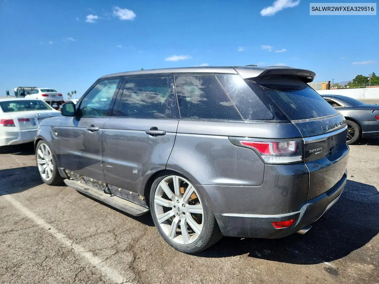 2014 LAND ROVER RANGE ROVER SPORT VIN SALWR2WFXEA329516 — фото 2