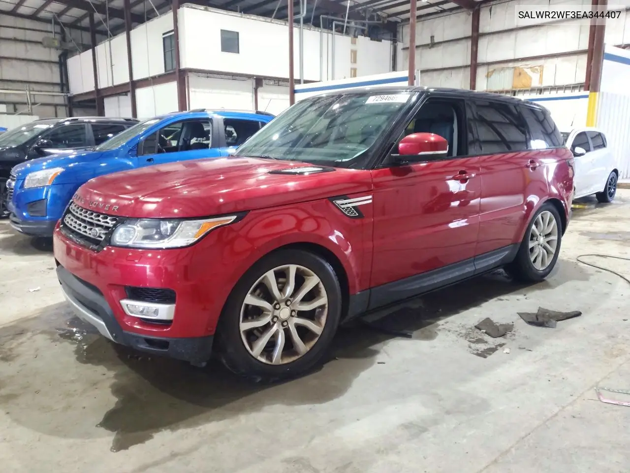 LAND ROVER RANGE ROVER SPORT 2014, VIN SALWR2WF3EA344407