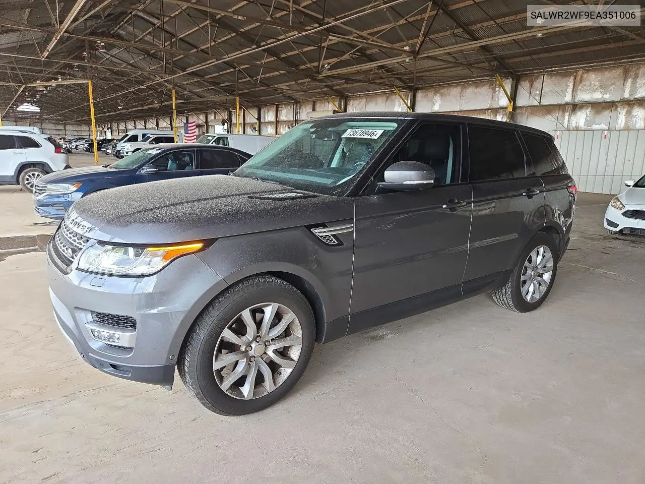 LAND ROVER RANGE ROVER SPORT 2014, VIN SALWR2WF9EA351006
