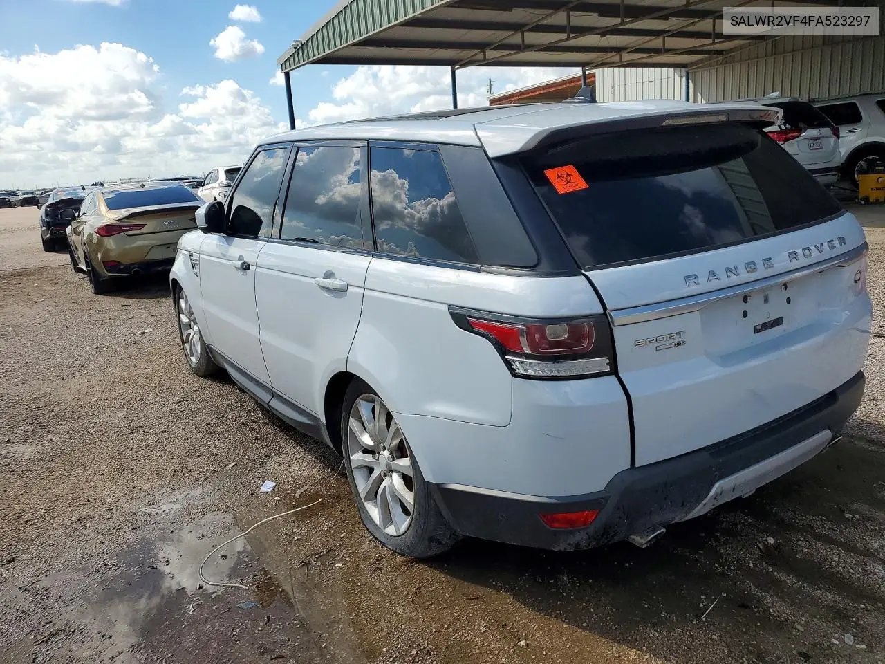 2015 LAND ROVER RANGE ROVER SPORT VIN SALWR2VF4FA523297 — фото 2