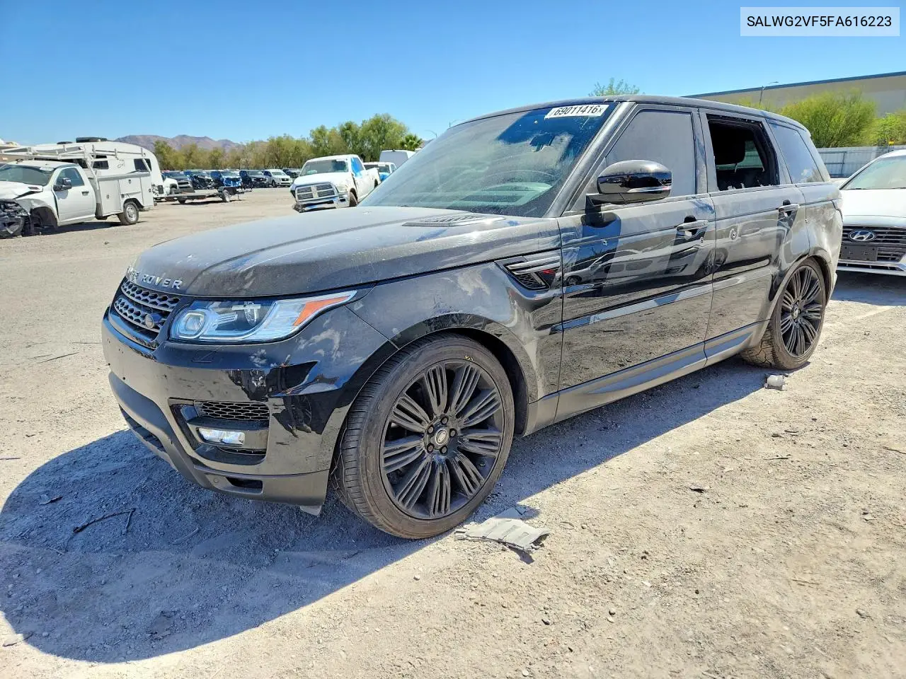 LAND ROVER RANGE ROVER SPORT 2015, VIN SALWG2VF5FA616223