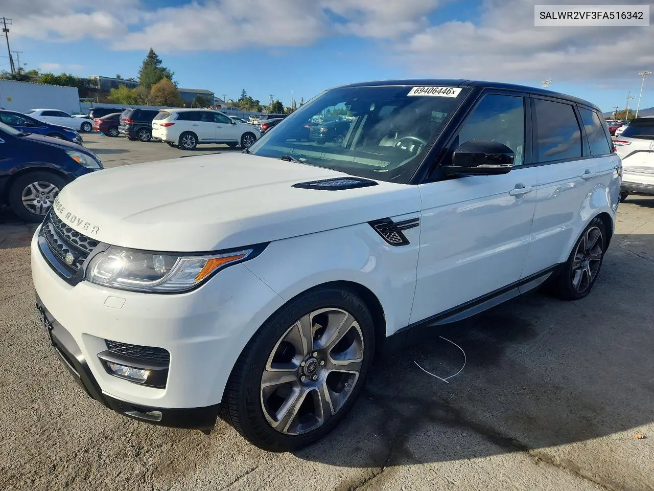 LAND ROVER RANGE ROVER SPORT 2015, VIN SALWR2VF3FA516342