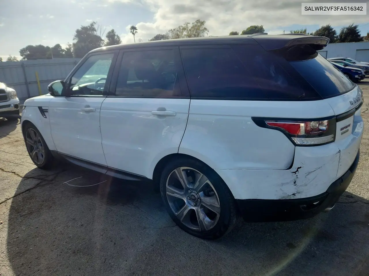 2015 LAND ROVER RANGE ROVER SPORT VIN SALWR2VF3FA516342 — фото 2