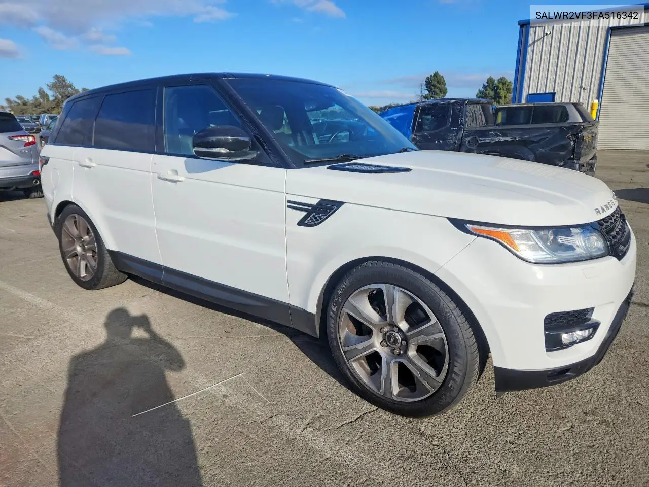 2015 LAND ROVER RANGE ROVER SPORT VIN SALWR2VF3FA516342 — фото 4