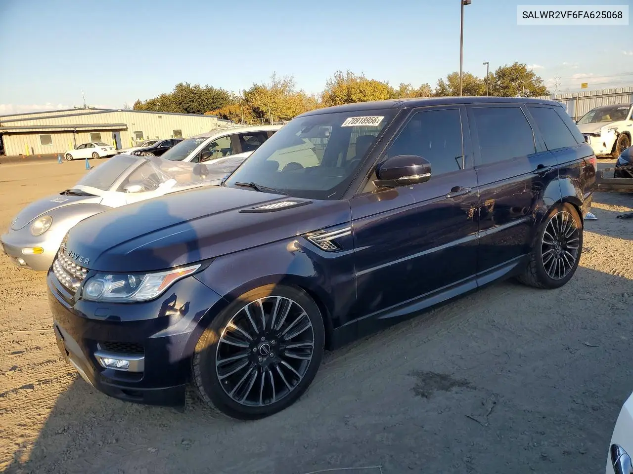 LAND ROVER RANGE ROVER SPORT 2015, VIN SALWR2VF6FA625068
