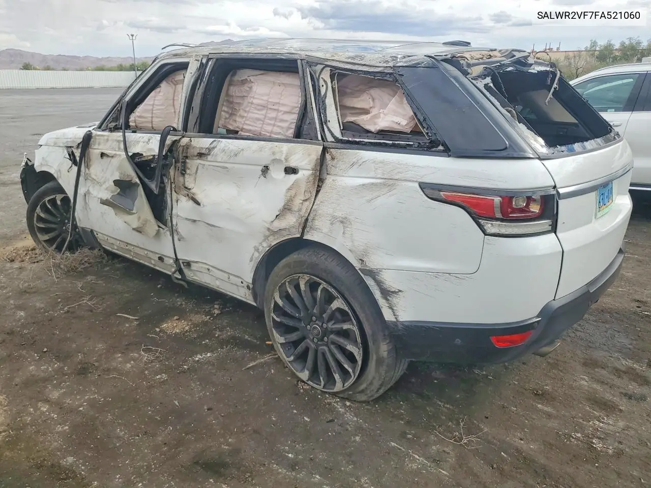 2015 LAND ROVER RANGE ROVER SPORT VIN SALWR2VF7FA521060 — фото 2