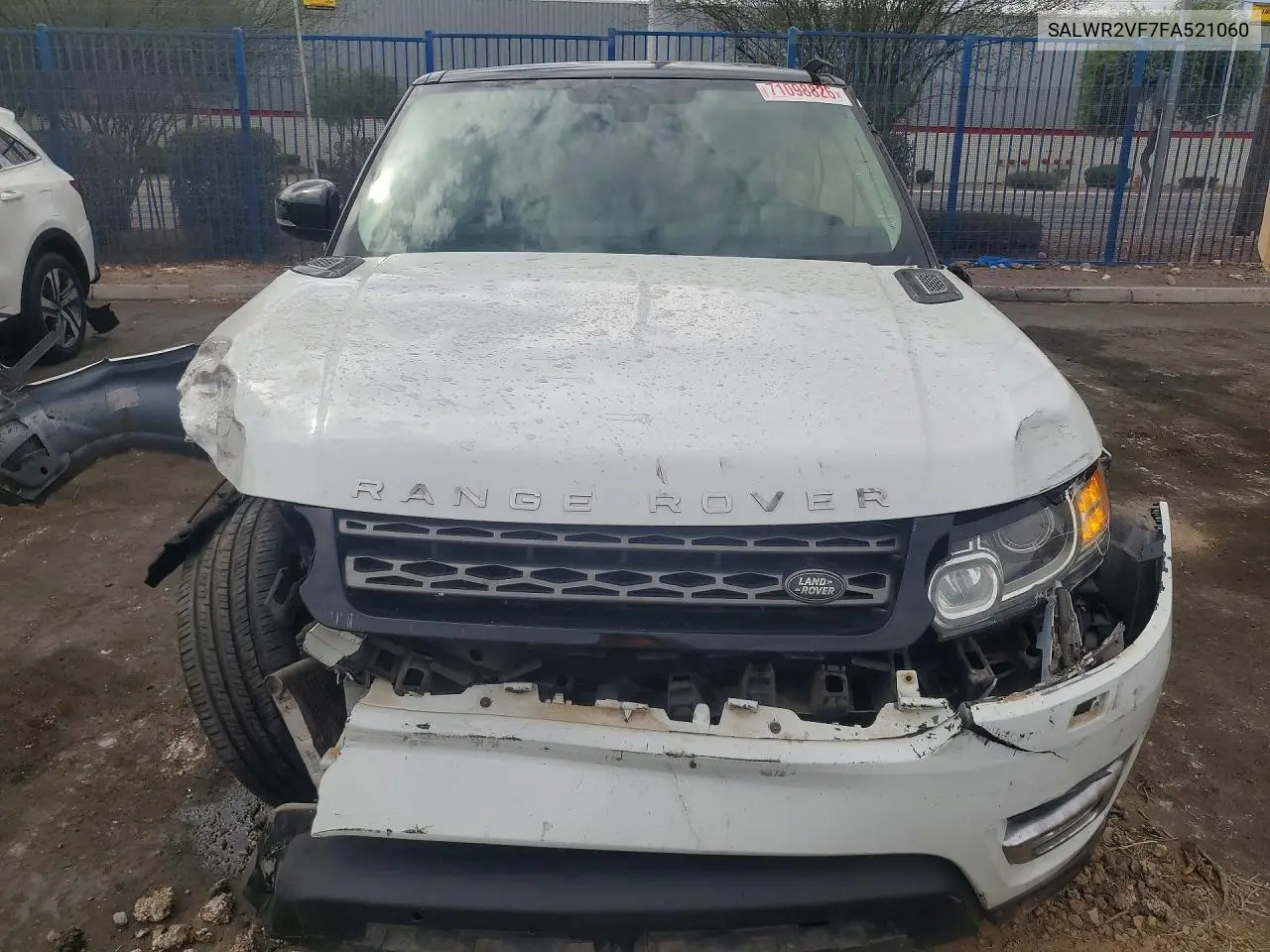 2015 LAND ROVER RANGE ROVER SPORT VIN SALWR2VF7FA521060 — фото 5