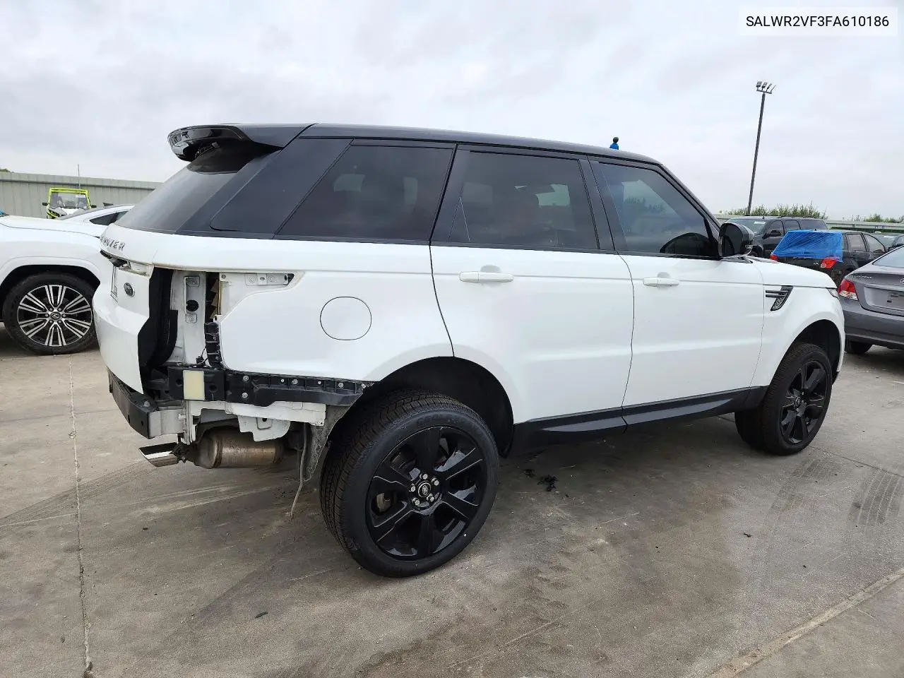 2015 LAND ROVER RANGE ROVER SPORT VIN SALWR2VF3FA610186 — фото 3
