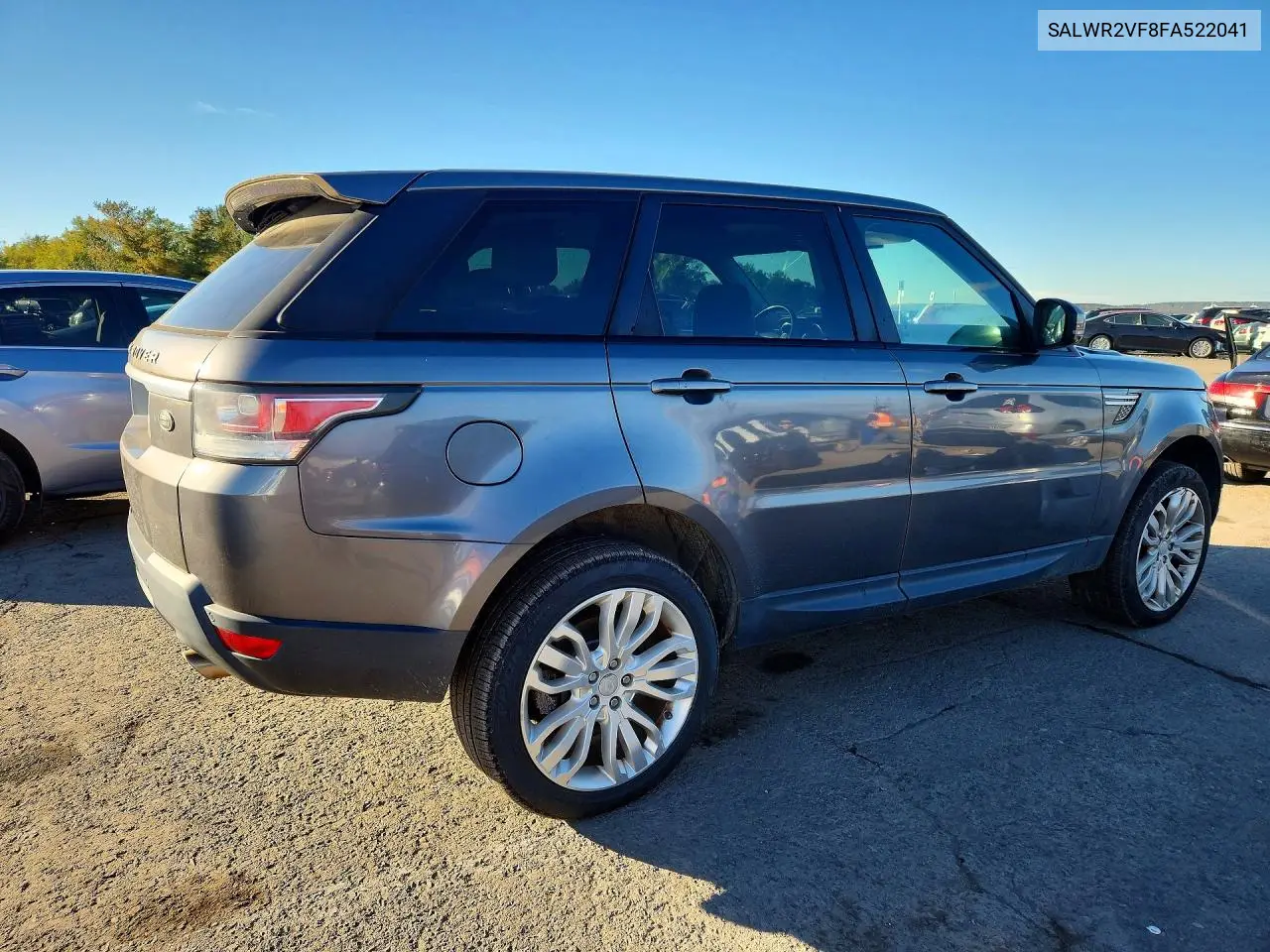 2015 LAND ROVER RANGE ROVER SPORT VIN SALWR2VF8FA522041 — фото 3