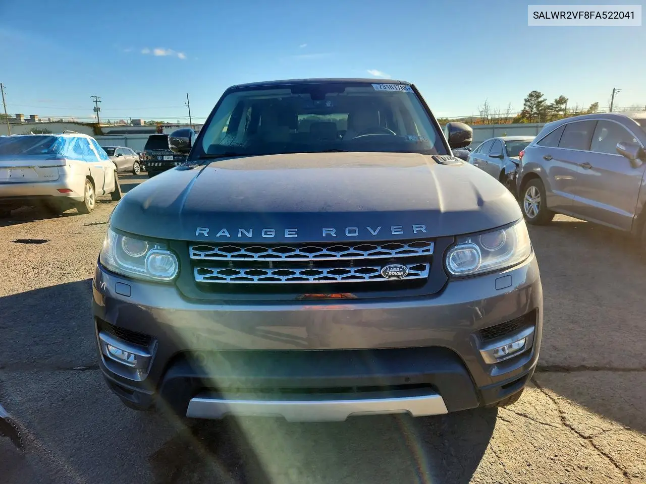 2015 LAND ROVER RANGE ROVER SPORT VIN SALWR2VF8FA522041 — фото 5