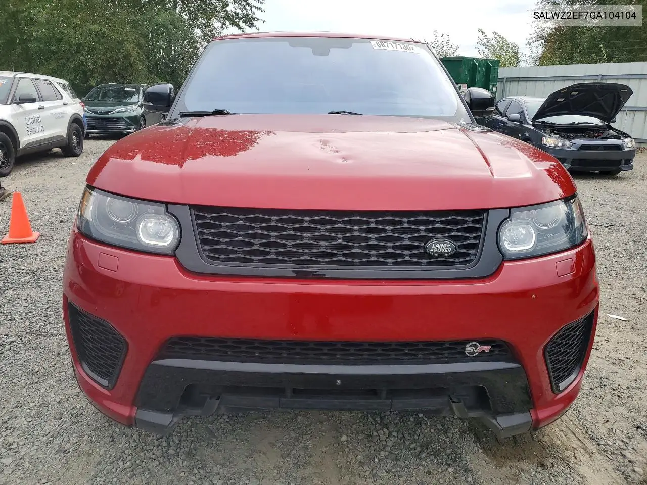 2016 LAND ROVER RANGE ROVER SPORT VIN SALWZ2EF7GA104104 — фото 5