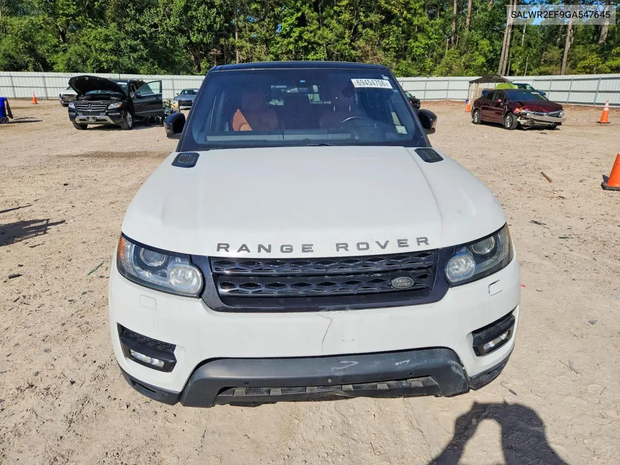 2016 LAND ROVER RANGE ROVER SPORT VIN SALWR2EF9GA547645 — фото 5