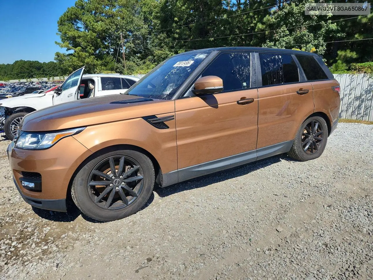 LAND ROVER RANGE ROVER SPORT 2016, VIN SALWG2VF8GA650867