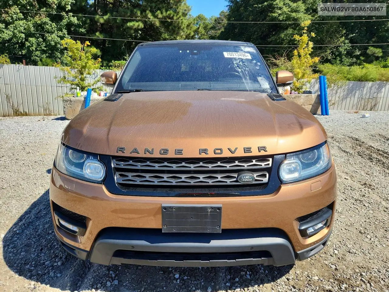 2016 LAND ROVER RANGE ROVER SPORT VIN SALWG2VF8GA650867 — фото 5