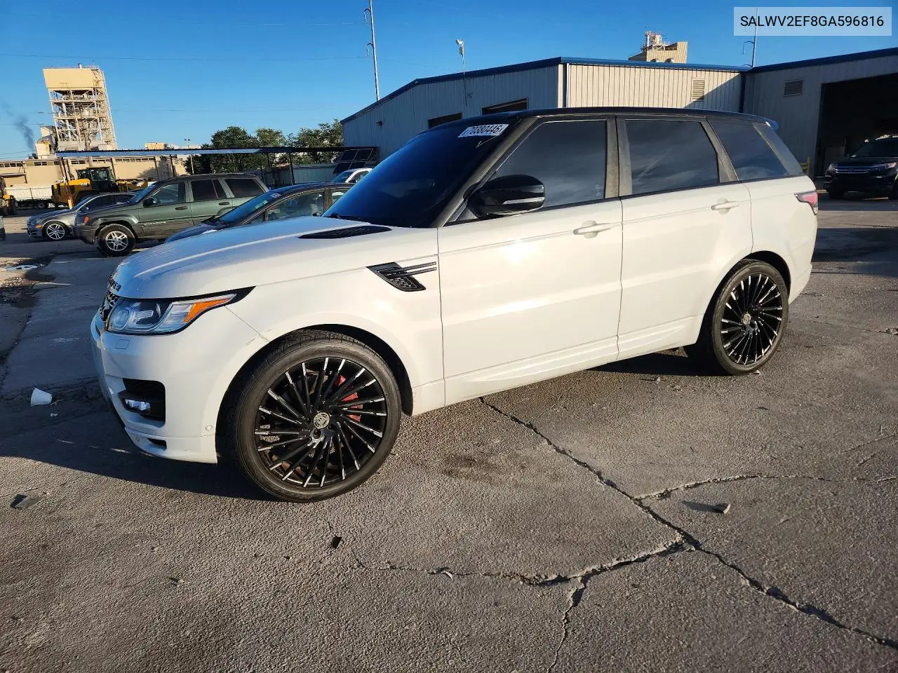 LAND ROVER RANGE ROVER SPORT 2016, VIN SALWV2EF8GA596816