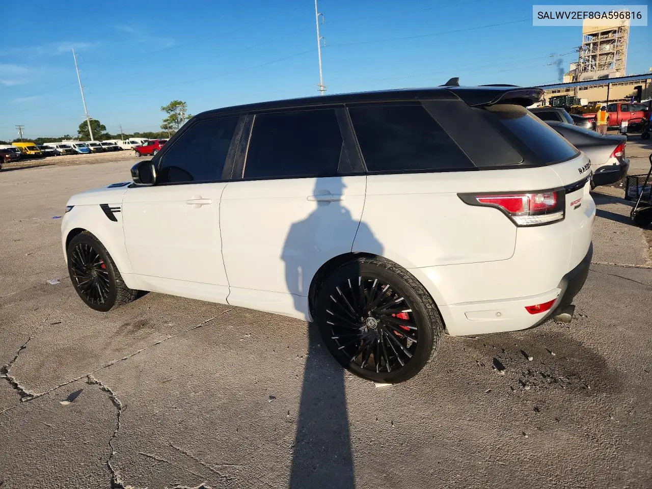 2016 LAND ROVER RANGE ROVER SPORT VIN SALWV2EF8GA596816 — фото 2