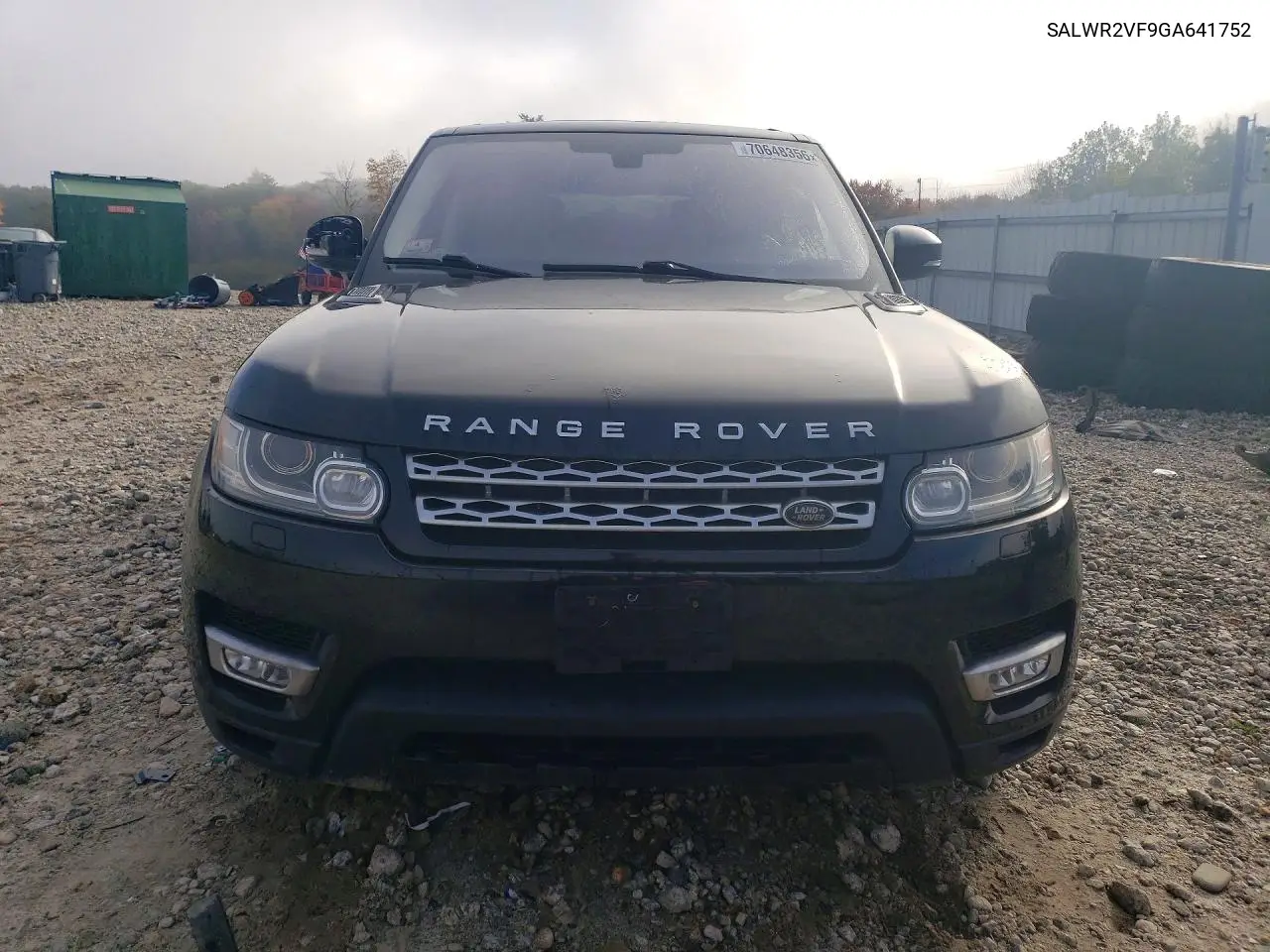 2016 LAND ROVER RANGE ROVER SPORT VIN SALWR2VF9GA641752 — фото 5