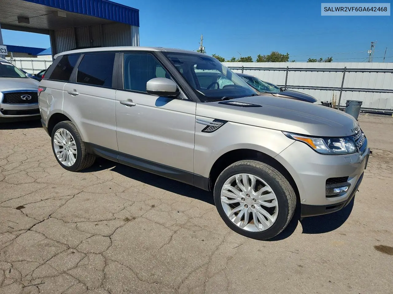 2016 LAND ROVER RANGE ROVER SPORT VIN SALWR2VF6GA642468 — фото 4