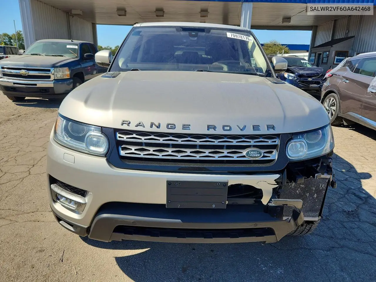 2016 LAND ROVER RANGE ROVER SPORT VIN SALWR2VF6GA642468 — фото 5