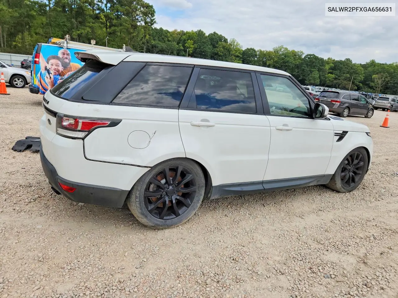 2016 LAND ROVER RANGE ROVER SPORT VIN SALWR2PFXGA656631 — фото 3