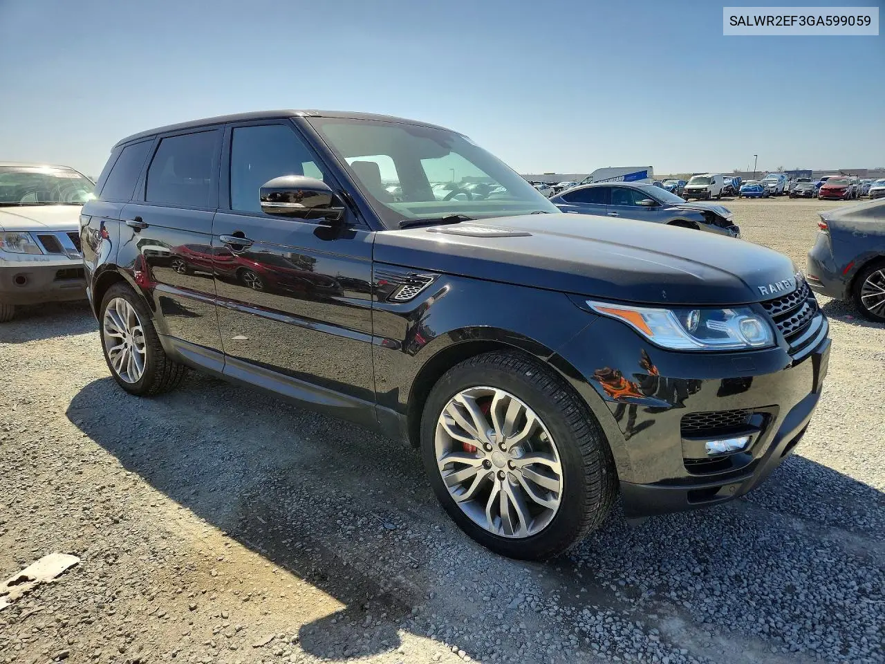 2016 LAND ROVER RANGE ROVER SPORT VIN SALWR2EF3GA599059 — фото 4