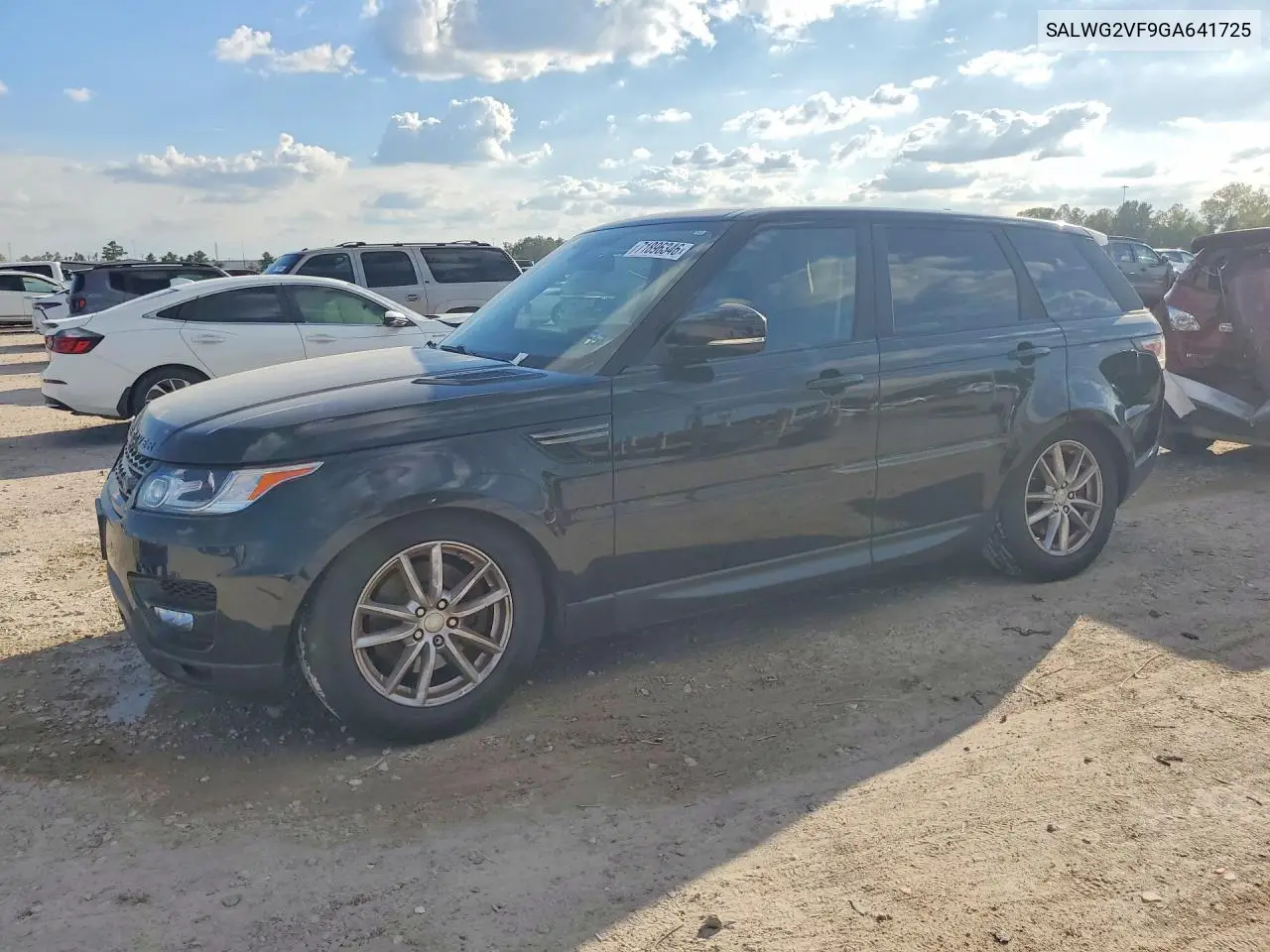LAND ROVER RANGE ROVER SPORT 2016, VIN SALWG2VF9GA641725