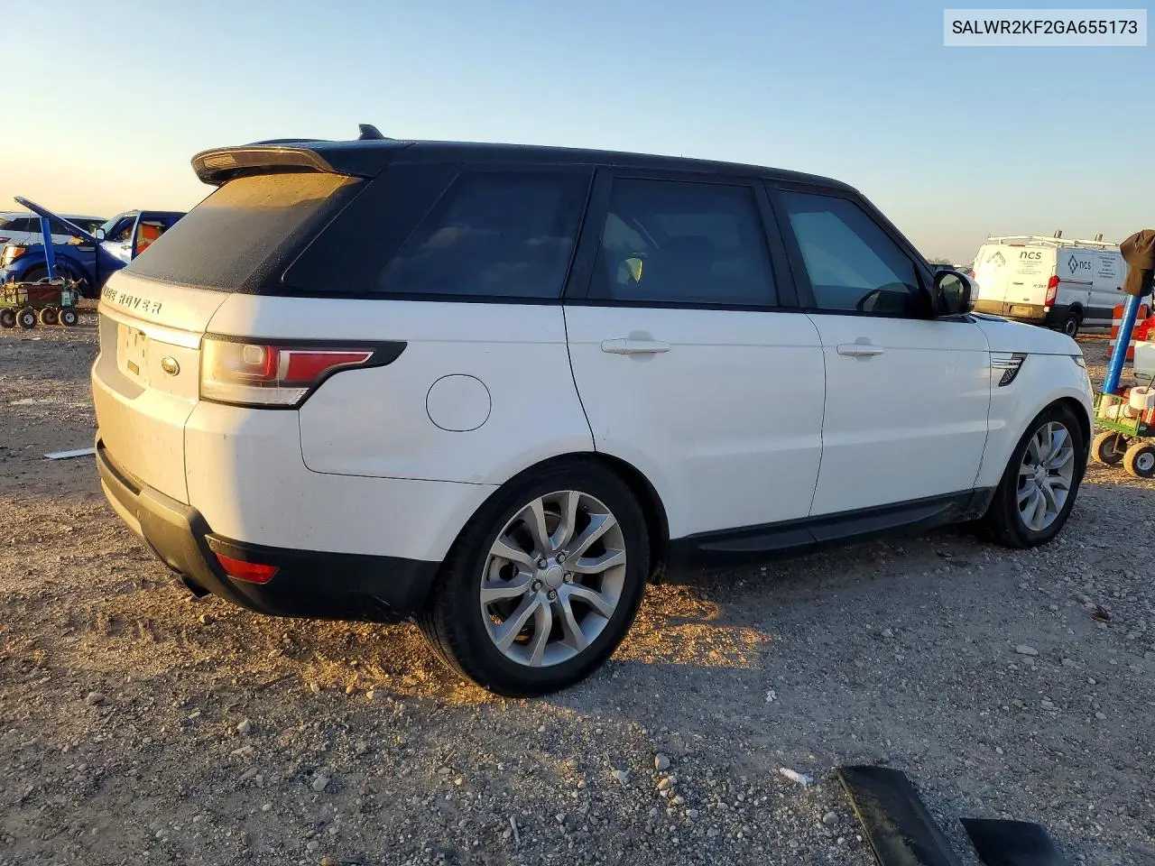 2016 LAND ROVER RANGE ROVER SPORT VIN SALWR2KF2GA655173 — фото 3