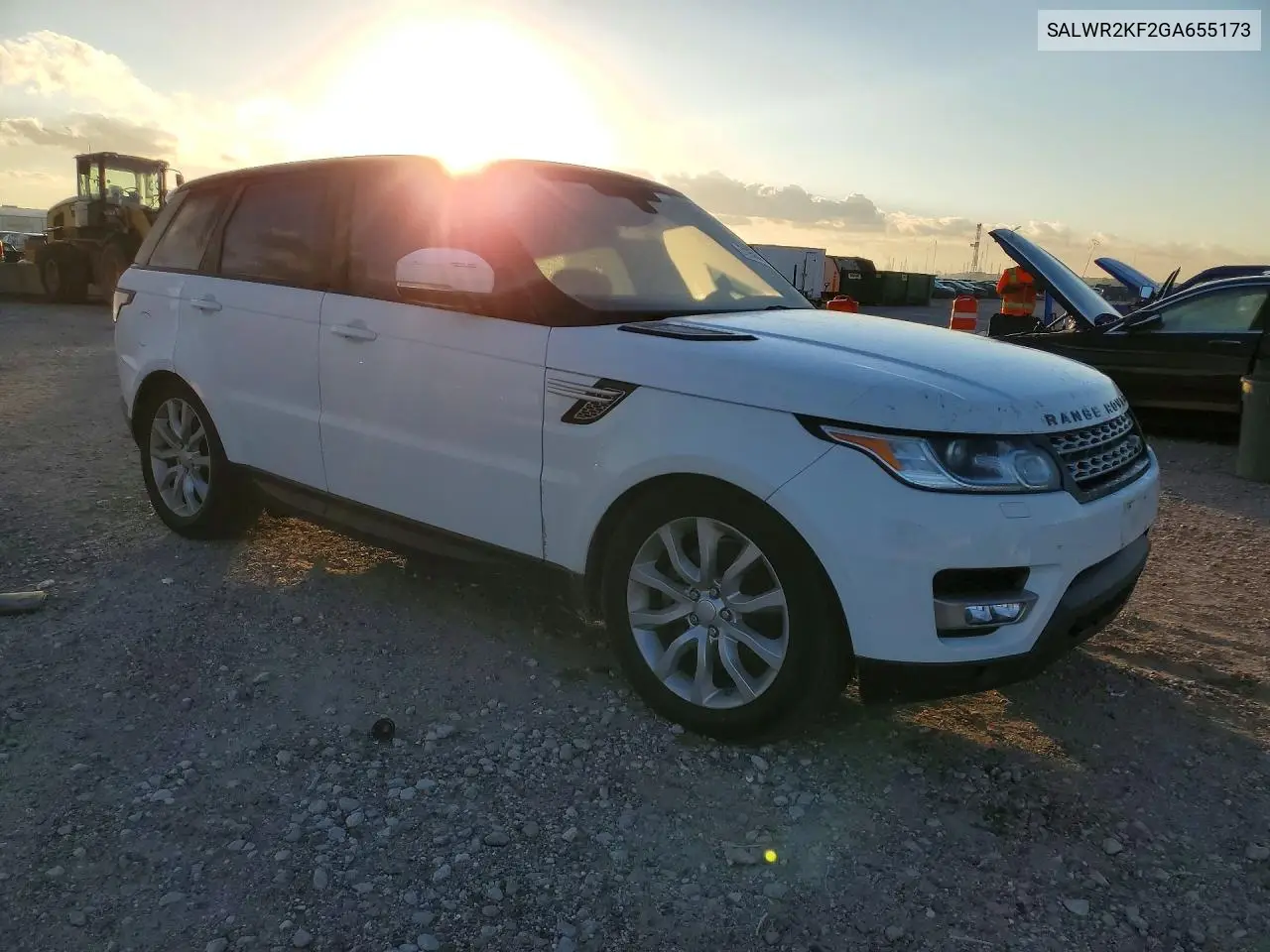 2016 LAND ROVER RANGE ROVER SPORT VIN SALWR2KF2GA655173 — фото 4