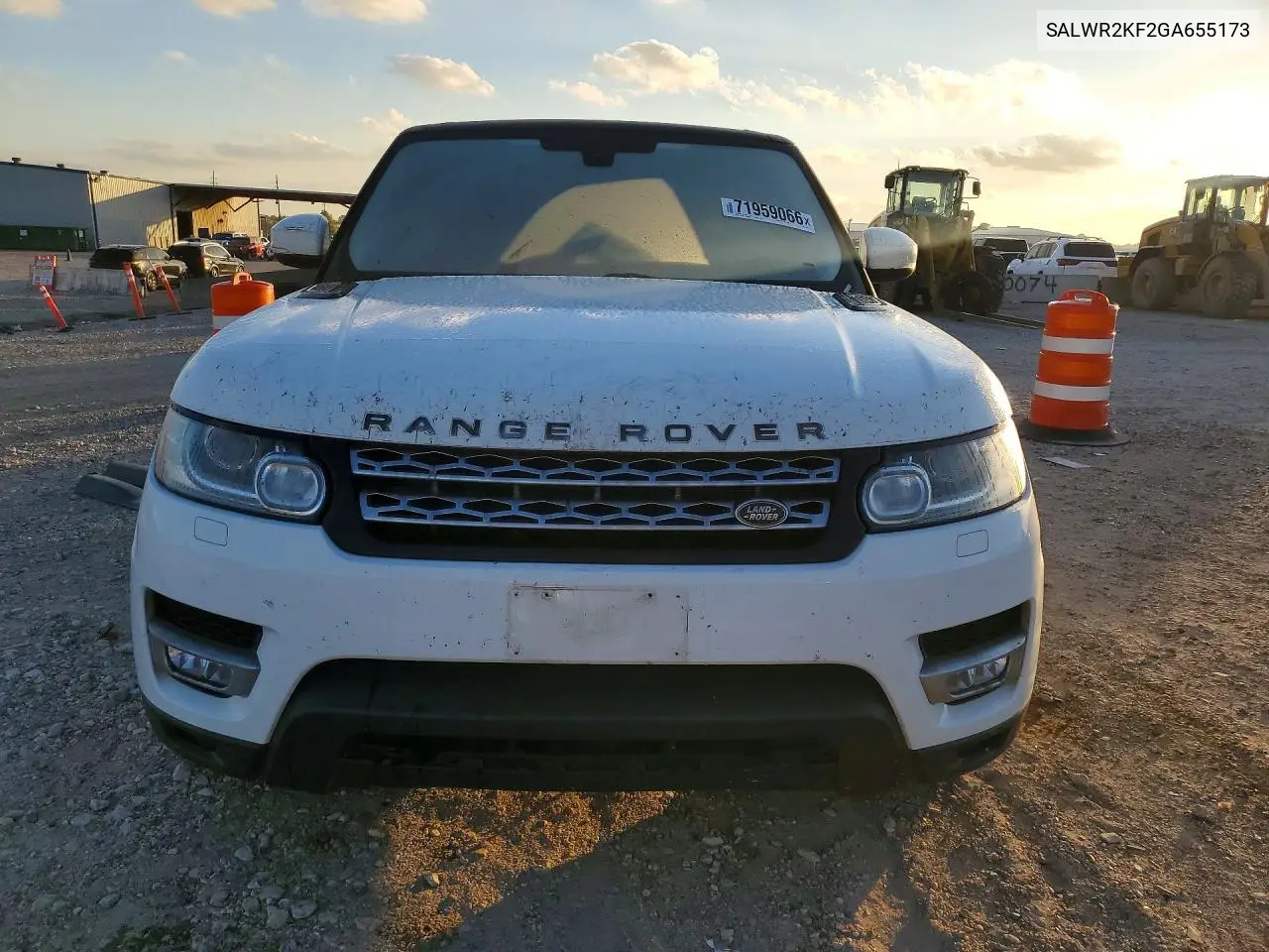2016 LAND ROVER RANGE ROVER SPORT VIN SALWR2KF2GA655173 — фото 5