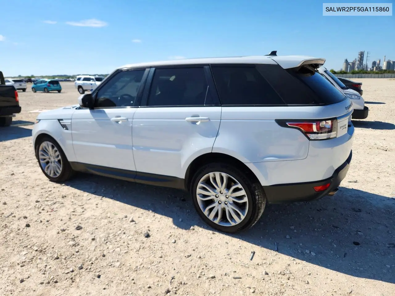 2016 LAND ROVER RANGE ROVER SPORT VIN SALWR2PF5GA115860 — фото 2