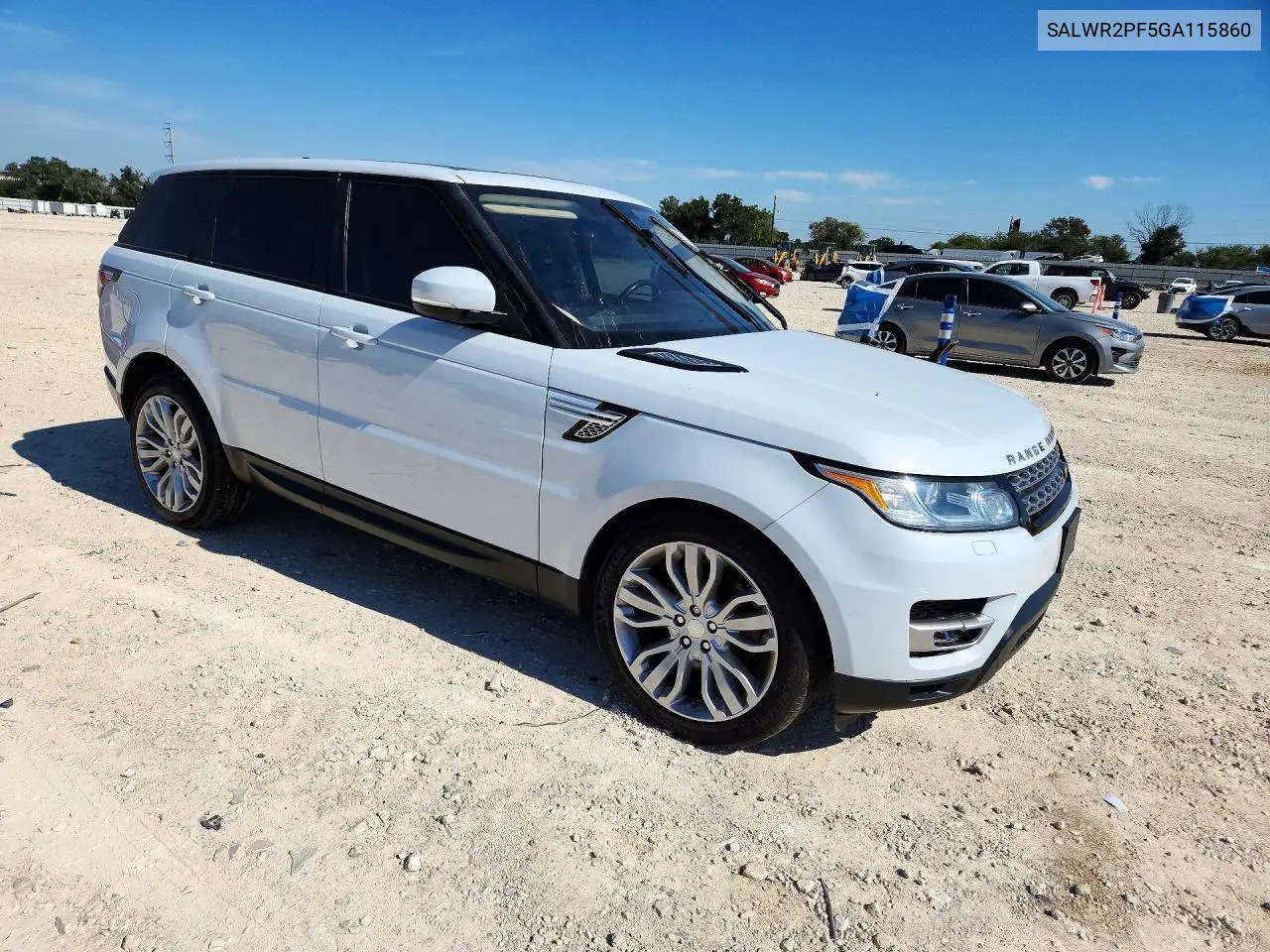 2016 LAND ROVER RANGE ROVER SPORT VIN SALWR2PF5GA115860 — фото 4
